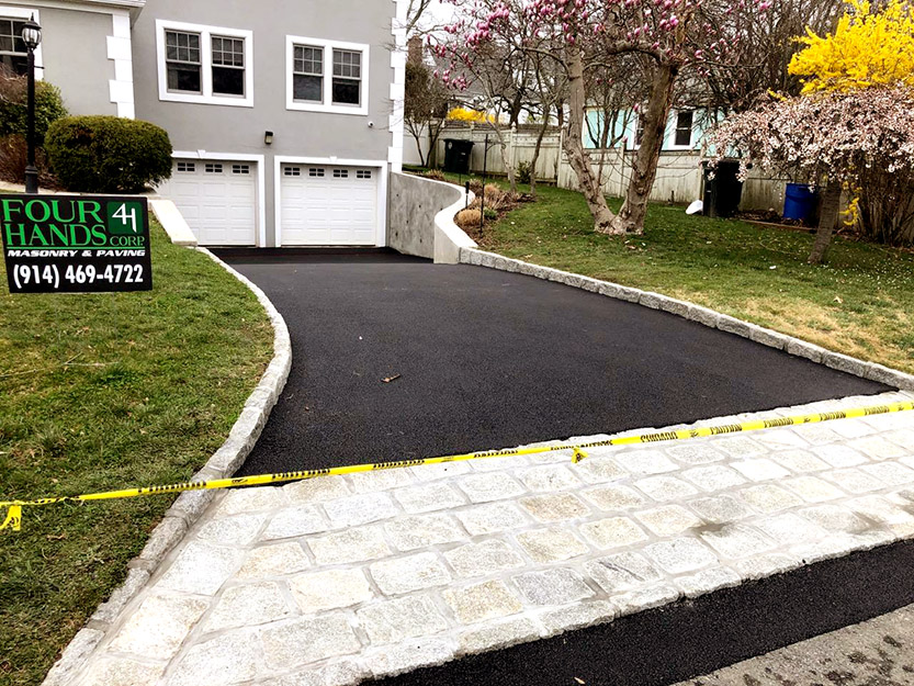 Driveway & Wall Port Chester NY (After pic 2)